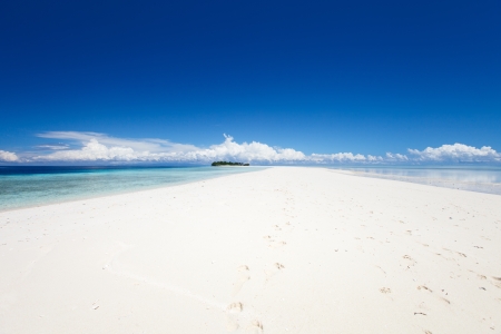 Landscape of a small uninhabited island in Malaysiaの写真素材