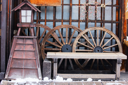 Beautiful tropical beach with palm trees, white sand, turquoise ocean water and blue sky at exotic islandの写真素材