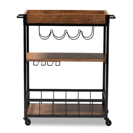 Food serving trolley cart on white backgroundの写真素材