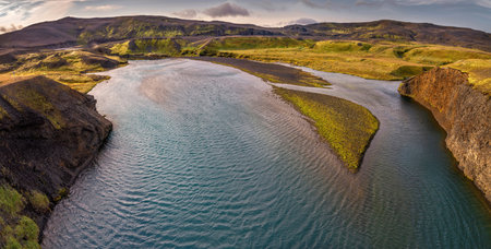 River in a national park in Iceland