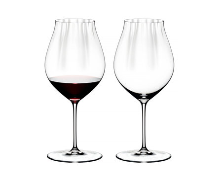 Wrinkle wine glass isolated on a white backgroundの写真素材