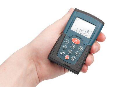 The device for measurement of distances by a contactless methodの写真素材