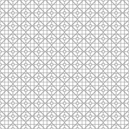 Abstract geometric design of lines. Venetian background. Vector seamless geometric pattern.のイラスト素材