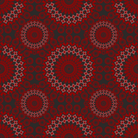 Fine seamless vintage patterns in red and black designのイラスト素材