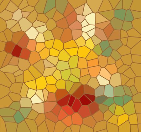 Mosaic background in warm autumn colorsのイラスト素材