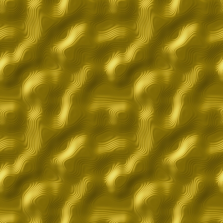Dark gold seamless texture with wave structureの写真素材