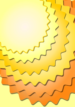 Background with overlapping stars in yellow and orange designのイラスト素材