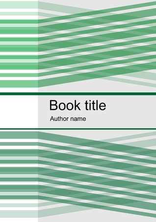 Abstract template design for book, leaflet, flyer, report with green  angled stripesのイラスト素材