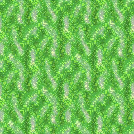 Green mosaic decorative background on bumpy surfaceの写真素材