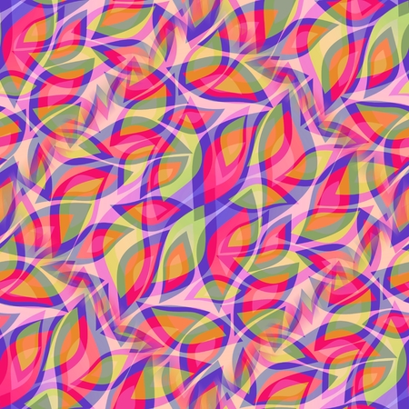 Beautiful decorative tile with leafs in cheerful soft colorsの写真素材