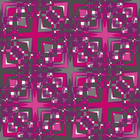 Abstract modern purple tile in grunge design. Gray square patterns.の写真素材