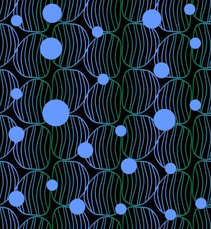Dark abstract vector background with green and blue elementsのイラスト素材