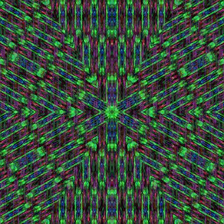 Background with structure coarsely woven textiles in green, purple, red and blueの写真素材