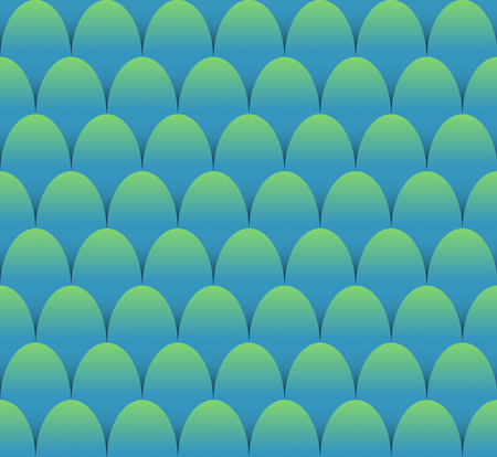 Fish scales seamless background in blue and green designのイラスト素材