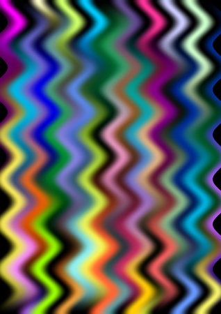 Colorful psychedelic blurry background with vertical waves in vivid colors, multicolored high contrasting vector abstract background, Vector.のイラスト素材