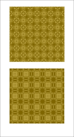 Seamless gold brocade vintage ornament, filigree textile design, luxurious fabric patterns, vector designのイラスト素材