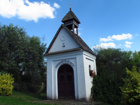 Rural chapel, typical village folk architecture, rural impressionの写真素材