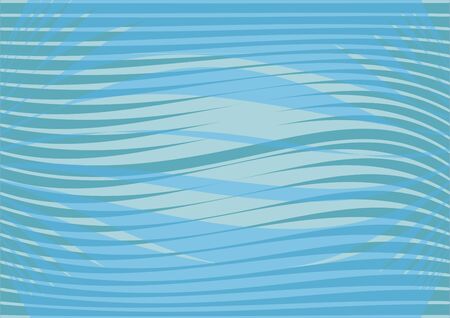 Blue wavy patterns background, leaflet, flyer, bill background, abstract horizontal waves with light reflections, vector backgroundのイラスト素材