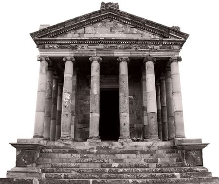 heathen temple isolated on white 
の写真素材