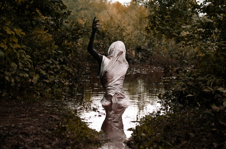 The mud is the beginning of everyone の写真素材