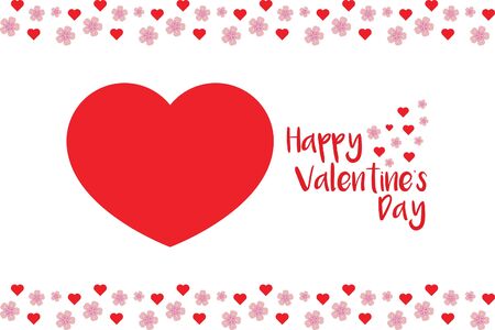 Simple but gorgeous valentine cardのイラスト素材