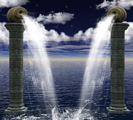 sea columnsの写真素材