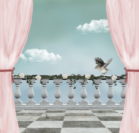 Fence background の写真素材