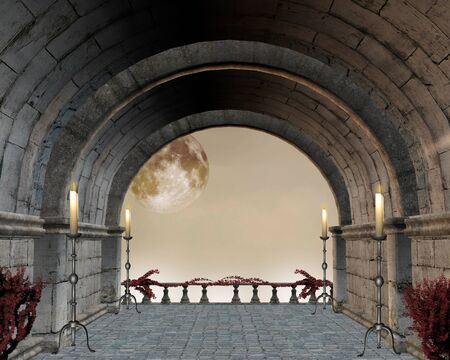 Gothic balconyの写真素材