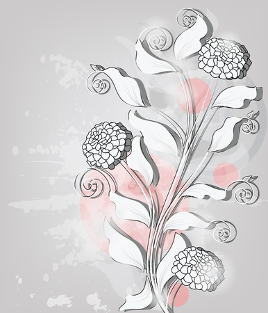 Elegant invitation card with emboss effectのイラスト素材
