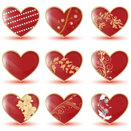 collection of heartsのイラスト素材