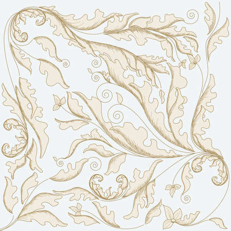 seamless damask backgroundのイラスト素材