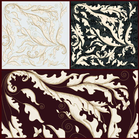 damask tilesのイラスト素材