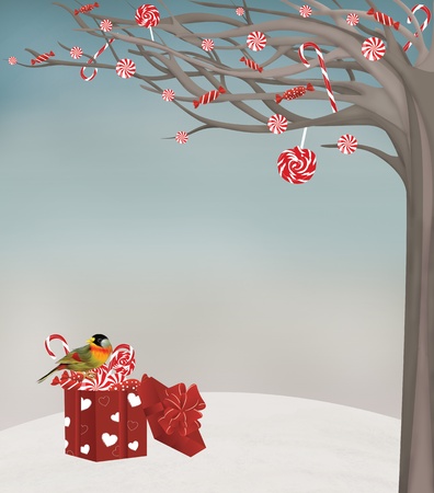 sweet winter landscapeの写真素材