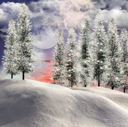 Winter sceneの写真素材