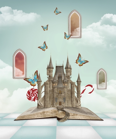 Fantasy bookの写真素材