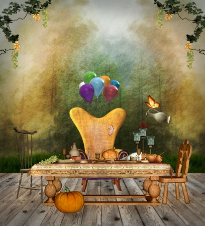 Thanksgiving celebrationの写真素材