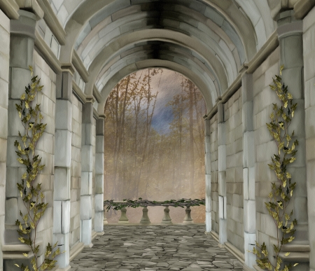 Castle entranceの写真素材