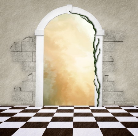 The old passageの写真素材