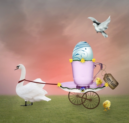 Happy Easterの写真素材