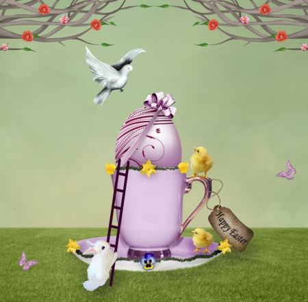 Sweet easter eggの写真素材