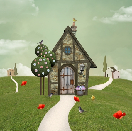 Summer country houseの写真素材