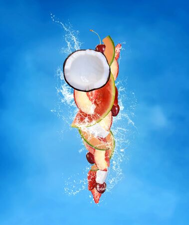 Fresh summer fruitsの写真素材