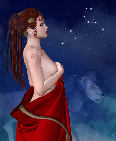 Zodiac series - Leoの写真素材