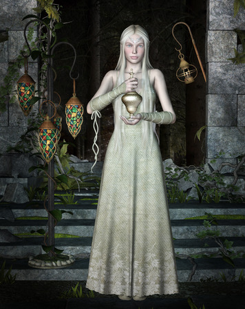 Elven potion character の写真素材