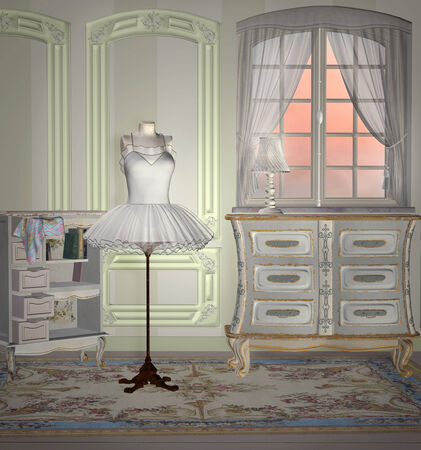 Elegant vintage atelierの写真素材