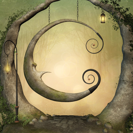 Enchanted swingの写真素材