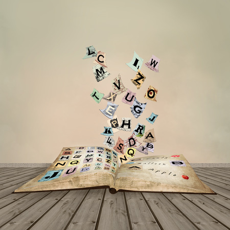 Vintage abc bookの写真素材