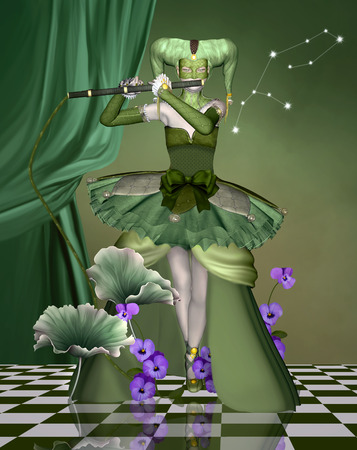 Zodiac series - Virgoの写真素材