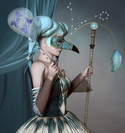 Zodiac series - Piscesの写真素材