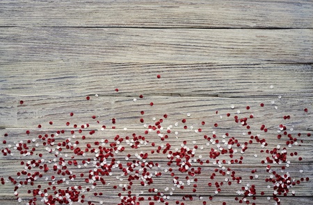 concept-independence day of Turkey, national paper flags of the state of Turkey with white red confetti on a white brushed wooden background, horizontal.の写真素材